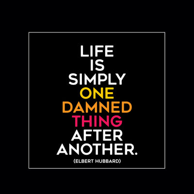 Magnet | Life is Simply One Damned Thing Magnets Quotable Cards  Paper Skyscraper Gift Shop Charlotte