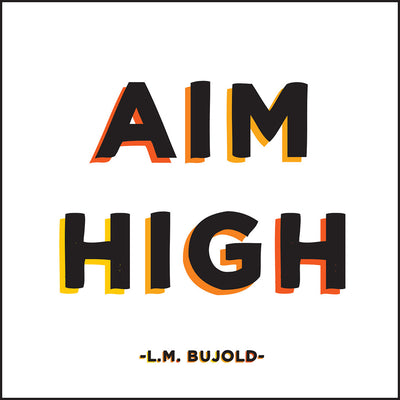 Magnet | Aim High Magnets quotable cards  Paper Skyscraper Gift Shop Charlotte
