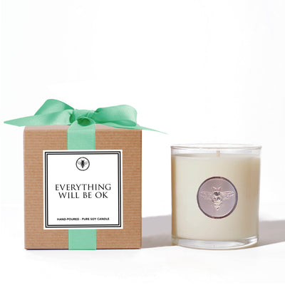 Everything Will Be Ok Candle Candles Ella B  Paper Skyscraper Gift Shop Charlotte