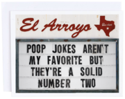 Poop Jokes  | Just Because Card Cards El Arroyo  Paper Skyscraper Gift Shop Charlotte