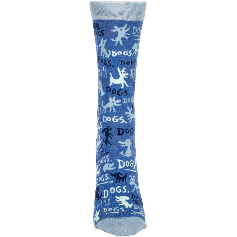Womens Socks - Dogs socks Blue Q  Paper Skyscraper Gift Shop Charlotte