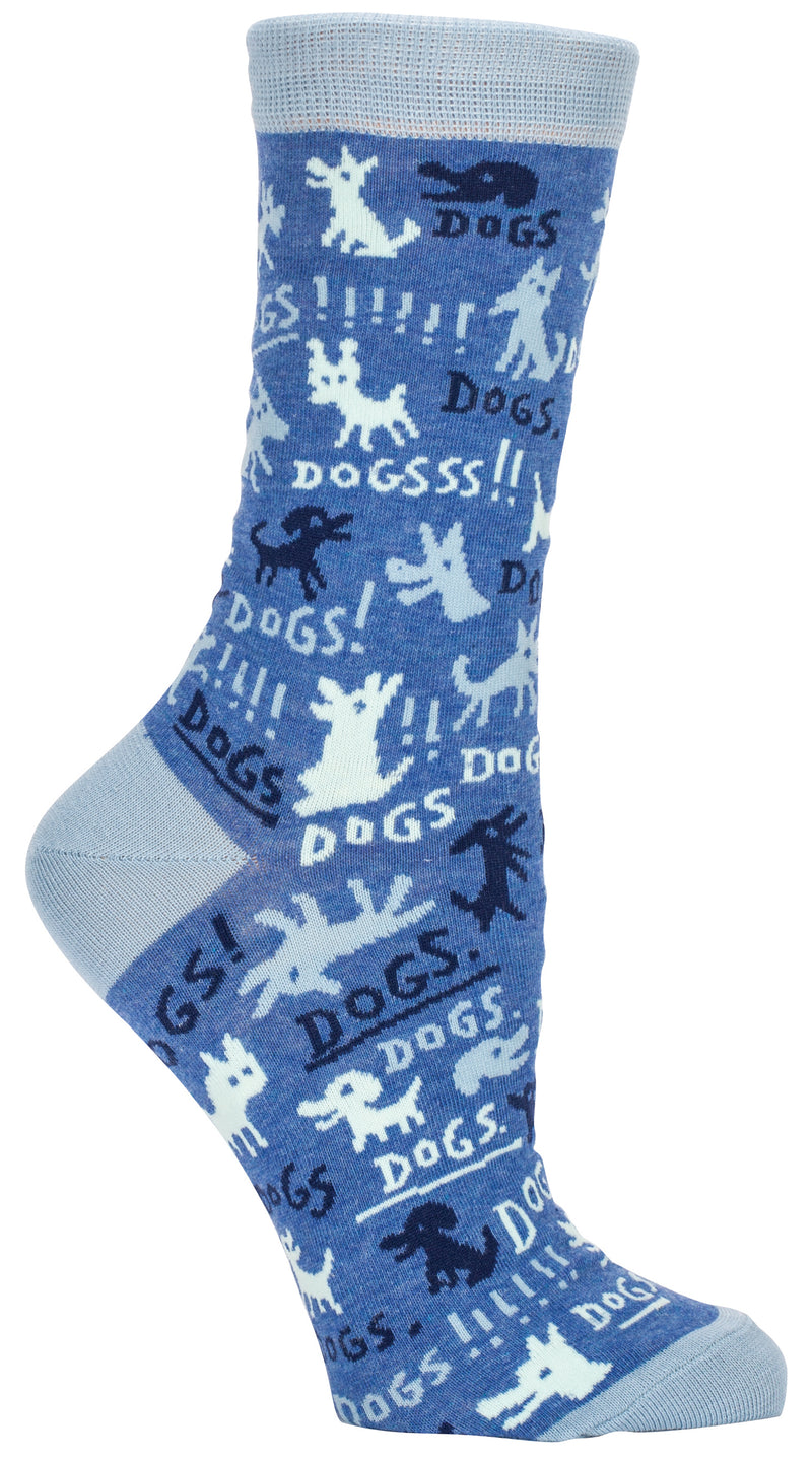 Womens Socks - Dogs socks Blue Q  Paper Skyscraper Gift Shop Charlotte