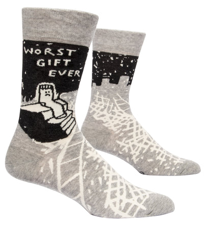 Men's Socks | Worst Gift Ever Socks Blue Q  Paper Skyscraper Gift Shop Charlotte