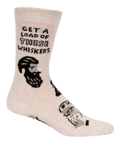 Men's Socks - Whiskers Socks Blue Q  Paper Skyscraper Gift Shop Charlotte