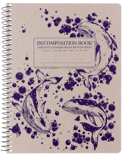 Coilbound Decomposition Book | Humpback Whales Notebooks Michael Roger Press  Paper Skyscraper Gift Shop Charlotte