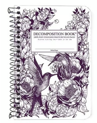 Decomposition Book | Hummingbirds | Pocket Notebooks Michael Roger Press  Paper Skyscraper Gift Shop Charlotte