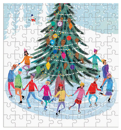 Tree Skaters 130 Piece Puzzle Ornament Puzzles Chronicle  Paper Skyscraper Gift Shop Charlotte