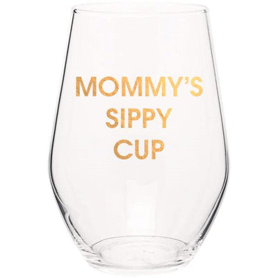 Stemless Wine Glass | Mommy's Sippy Cup Wine Glasses Chez Gagné  Paper Skyscraper Gift Shop Charlotte