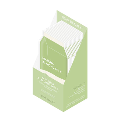 Matcha Almond Milk Plant-Based Milk Mask Filled PDQ Display  ESW Beauty  Paper Skyscraper Gift Shop Charlotte