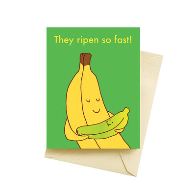 Banana Baby | New Baby Card Cards Seltzer Goods  Paper Skyscraper Gift Shop Charlotte