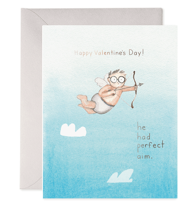 Nerdy Cupid | Valentine's Day Greeting Card: 4.25 X 5.5 INCHES  E Frances Paper Inc  Paper Skyscraper Gift Shop Charlotte