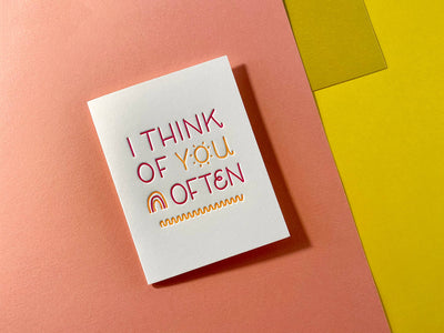 I Think of You Often | Love & Friendship Card Cards INK MEETS PAPER  Paper Skyscraper Gift Shop Charlotte