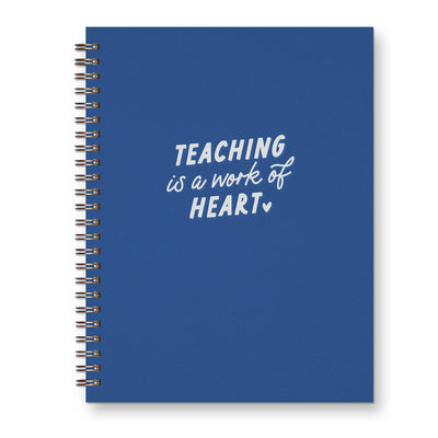 Teaching is a Work of Heart Journal: Lined Notebook: Sapphire Cover | White Ink Notebooks Ruff House Print Shop  Paper Skyscraper Gift Shop Charlotte