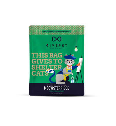 GivePet Meowsterpiece Freeze Dried Cat Treats Pets GivePet  Paper Skyscraper Gift Shop Charlotte