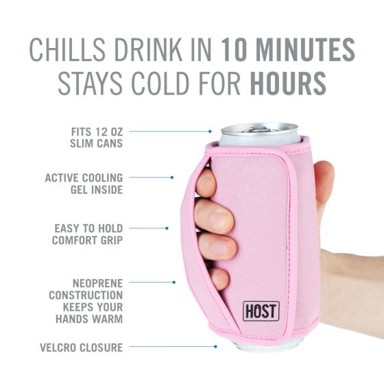 Insta-Chill Slim Can Sleeve | Pink Kitchen True Fabrications  Paper Skyscraper Gift Shop Charlotte
