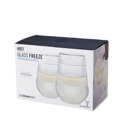 Glass FREEZE Wine Glass | Set of Two Drinkware True Fabrications  Paper Skyscraper Gift Shop Charlotte