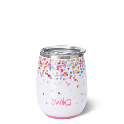 Stemless Wine Cup | Confetti Drinkware Swig  Paper Skyscraper Gift Shop Charlotte