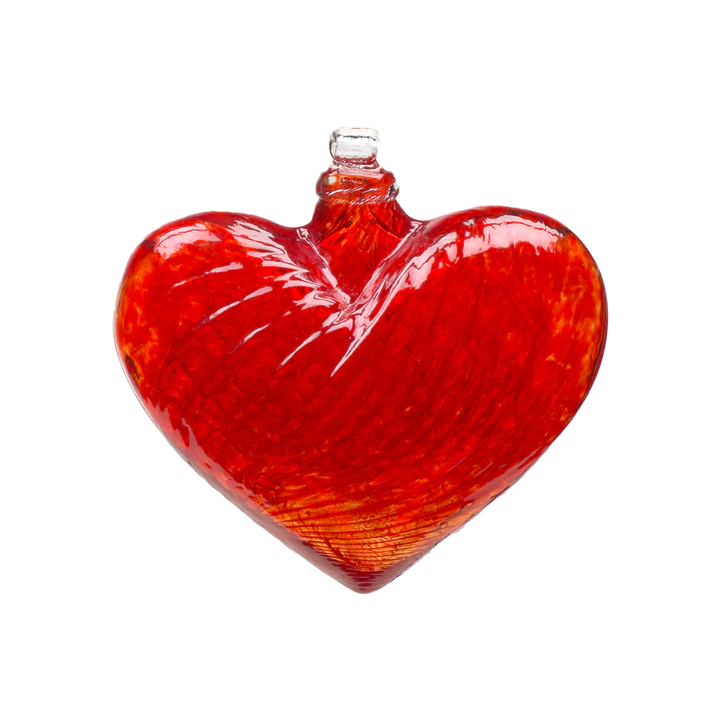 Glass Heart | Red Home Decor Kitras Art Glass, Inc.  Paper Skyscraper Gift Shop Charlotte