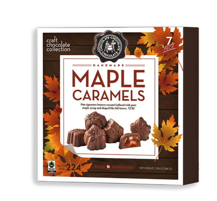 Maple Leaf Caramels - 7 Pieces Food & Beverages Redstone Foods Paper Skyscraper Gift Shop Charlotte