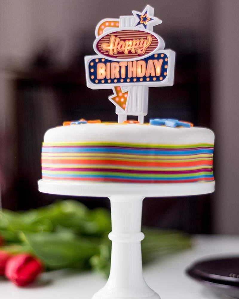 Flashing Birthday Cake Topper