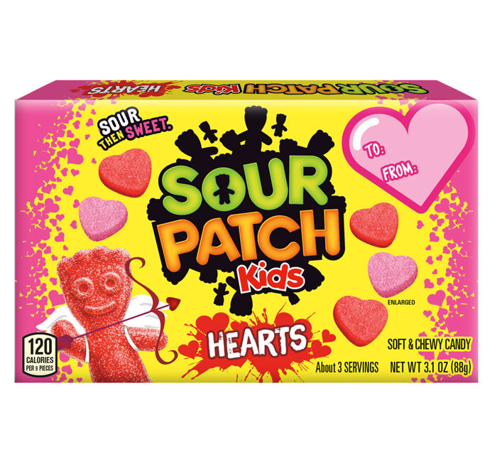 Sour Patch Kids Hearts Theater Box Food - Chocolates & Candy Nassau Candy Paper Skyscraper Gift Shop Charlotte