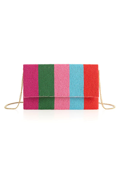 Taylor Beaded Clutch | Multi Handbags + Wallets Shiraleah  Paper Skyscraper Gift Shop Charlotte