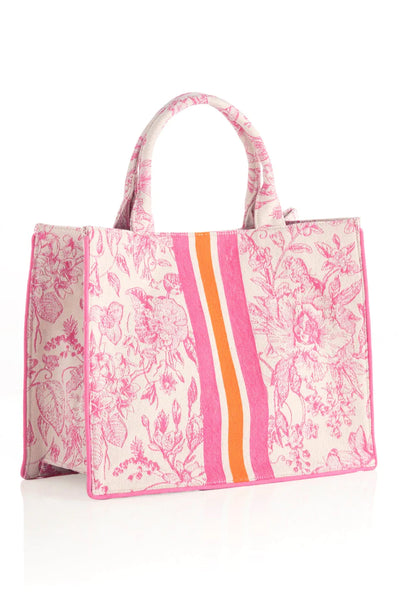 Luma Tote | Pink Handbags + Wallets Shiraleah  Paper Skyscraper Gift Shop Charlotte