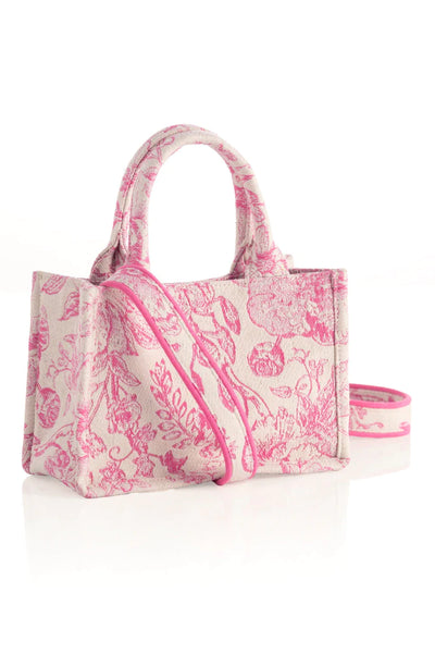 Luma Mini Tote | Pink Handbags + Wallets Shiraleah  Paper Skyscraper Gift Shop Charlotte