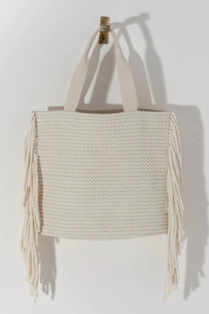 Mavis Tote | Ivory Handbags + Wallets Shiraleah  Paper Skyscraper Gift Shop Charlotte
