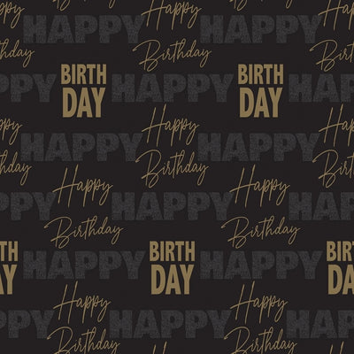 Roll Wrap | Golden Birthday Gift Wrap The Giftwrap Co.  Paper Skyscraper Gift Shop Charlotte