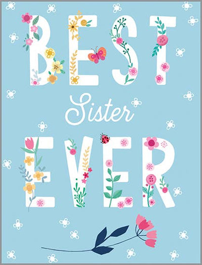 Birthday Card - Sister Sweet Flowers  GINA B DESIGNS  Paper Skyscraper Gift Shop Charlotte