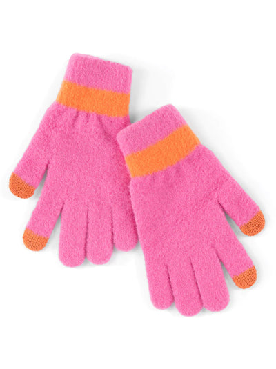 Ellis Touchscreen Gloves | Pink Accessories + Apparel Shiraleah  Paper Skyscraper Gift Shop Charlotte