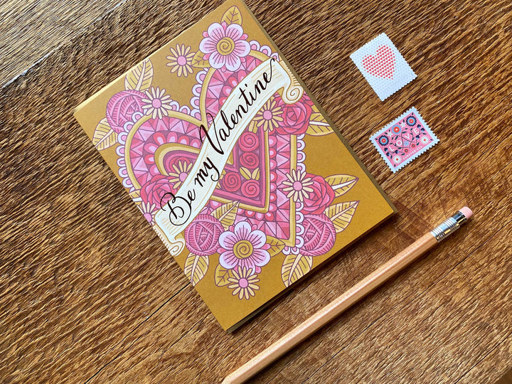 Be My Valentine Card Cards Noteworthy Paper & Press  Paper Skyscraper Gift Shop Charlotte