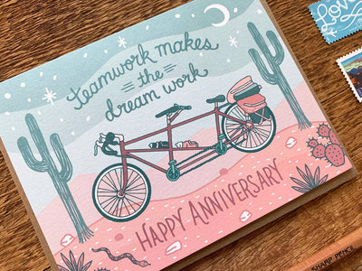 Tandem Anniversary | Card Cards Noteworthy Paper & Press  Paper Skyscraper Gift Shop Charlotte