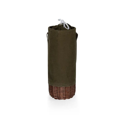 Malbec Insulated Canvas and Willow Wine Basket Prints Picnic Time  Paper Skyscraper Gift Shop Charlotte