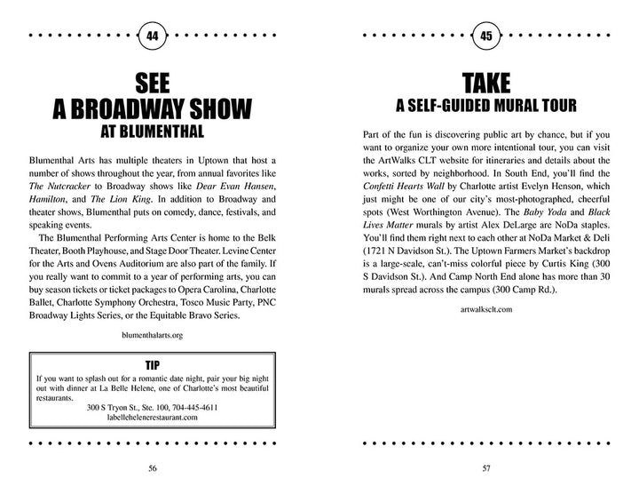 100 Things to Do in Charlotte Before You Die, 3rd Edition Books - Travel Reedy Press Paper Skyscraper Gift Shop Charlotte
