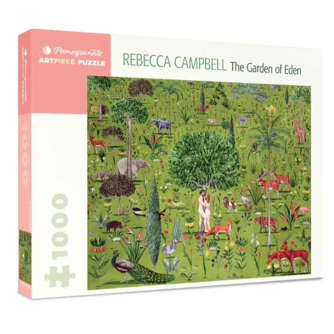 1000 Piece Jigsaw Puzzle | Rebecca Campbell The Garden of Eden Puzzles Pomegranate  Paper Skyscraper Gift Shop Charlotte
