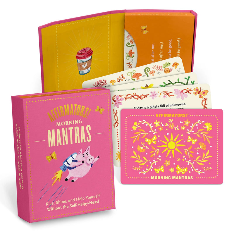 Affirmators! Mantras Morning Card Deck Self-Improvement Knock Knock  Paper Skyscraper Gift Shop Charlotte