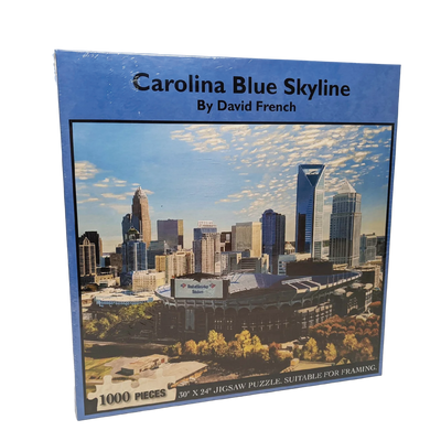 1000 Piece Jigsaw Puzzle | Carolina Blue Skyline Jigsaw Puzzles Heritage Puzzle  Paper Skyscraper Gift Shop Charlotte