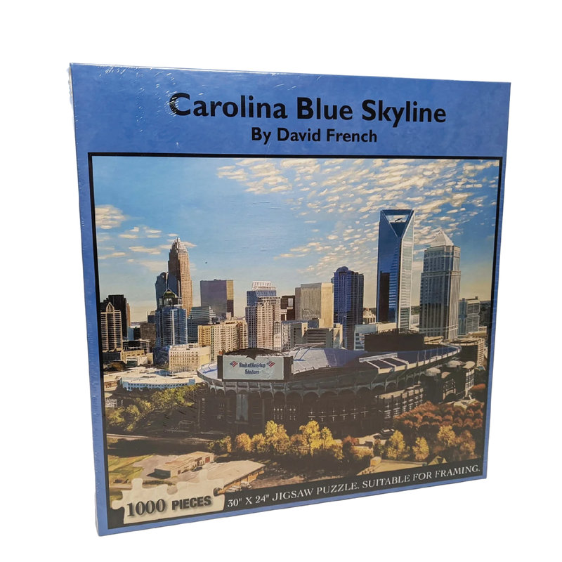 1000 Piece Jigsaw Puzzle | Carolina Blue Skyline Jigsaw Puzzles Heritage Puzzle  Paper Skyscraper Gift Shop Charlotte