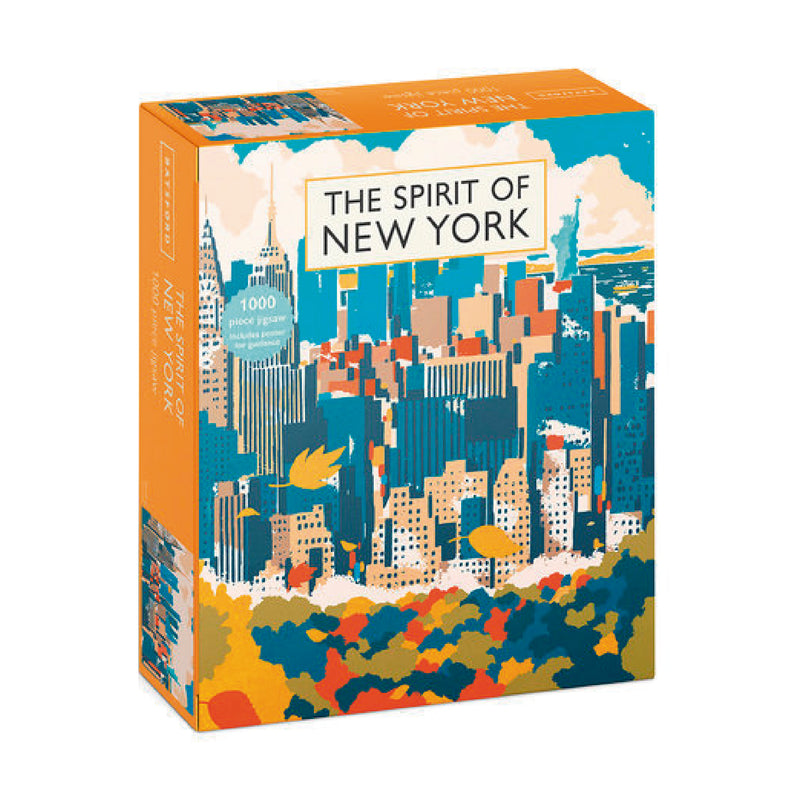 1000 Piece Jigsaw Puzzle | The Spirit of New York BOOK Penguin Random House  Paper Skyscraper Gift Shop Charlotte