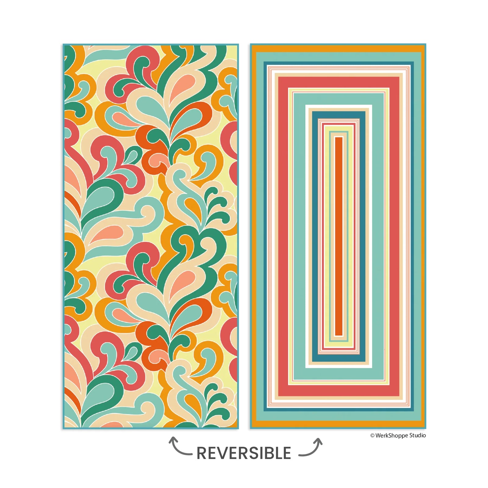 Paisley Pop Beach Towel Outdoor - Beach & Pool Accessories & Games WERKSHOPPE Paper Skyscraper Gift Shop Charlotte