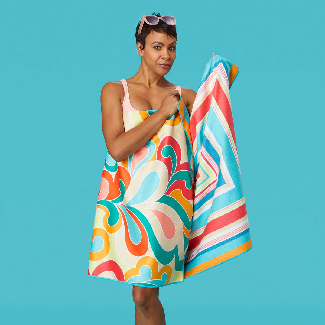 Paisley Pop Beach Towel Outdoor - Beach & Pool Accessories & Games WERKSHOPPE Paper Skyscraper Gift Shop Charlotte