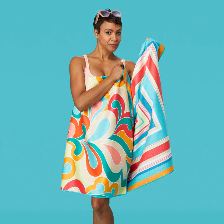 Paisley Pop Beach Towel Outdoor - Beach & Pool Accessories & Games WERKSHOPPE Paper Skyscraper Gift Shop Charlotte