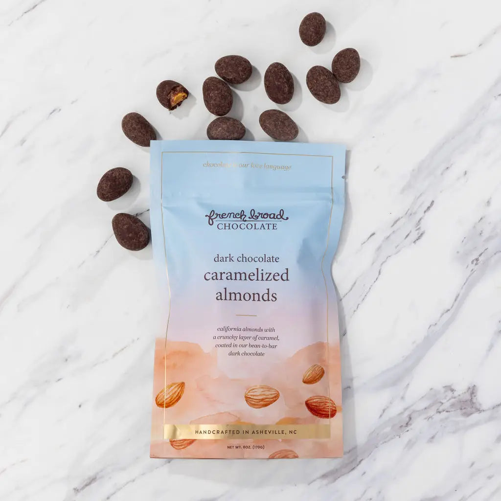 Dark Chocolate-Covered Caramelized Almonds 5oz