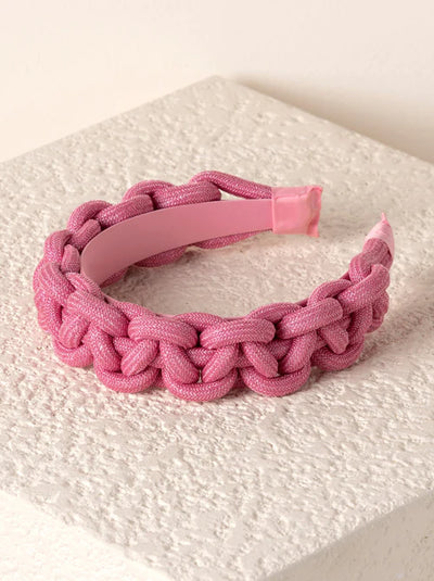 Braided Headband | Pink