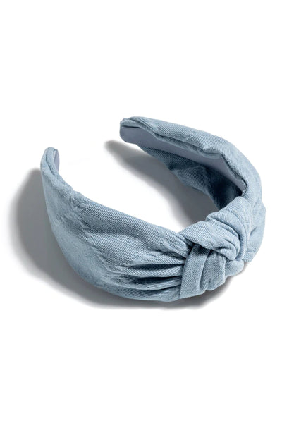 Ali Denim Headband | Blue Handbags + Wallets Shiraleah  Paper Skyscraper Gift Shop Charlotte