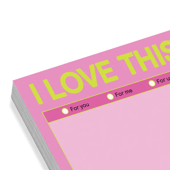 I Love This Sticky Note (Pastel) Home Office Knock Knock  Paper Skyscraper Gift Shop Charlotte