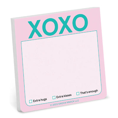 XOXO Sticky Notes | Pastel Sticky notes Knock Knock  Paper Skyscraper Gift Shop Charlotte