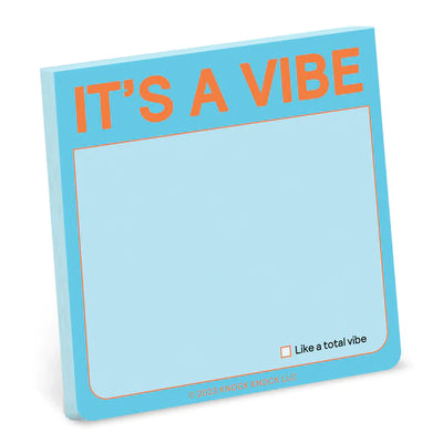 It's A Vibe Sticky Note (Pastel) Home Office Knock Knock  Paper Skyscraper Gift Shop Charlotte